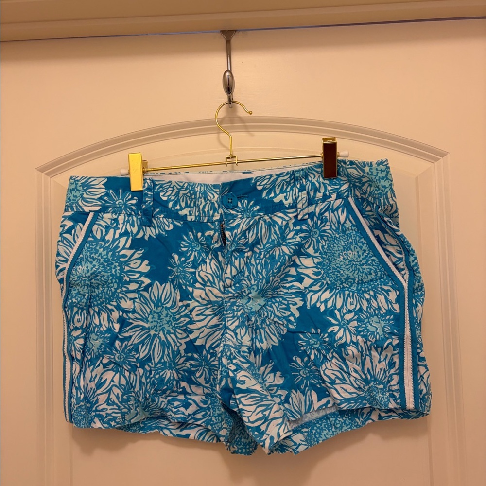 Lilly Pulitzer Blue Floral Shorts